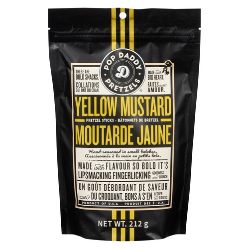 Pop Daddy Pretzel Sticks Yellow Mustard 212 g