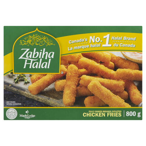 Zabiha Halal Frozen Breaded Chicken Fries 800 g