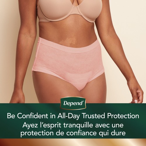 Depend Silhouette Adult Incontinence Underwear Pink Small 16 Count