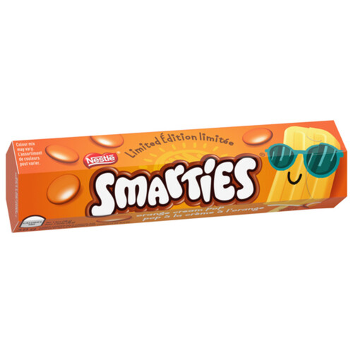 Smarties Pop Tube Orange Cream 38 g