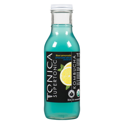 Tonica Organic Kombucha Blue Lemonade Twist 355 ml (bottle)