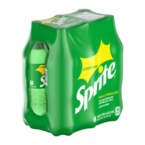 Sprite Soft Drink Lemon-Lime 6 x 710 ml (bottles)