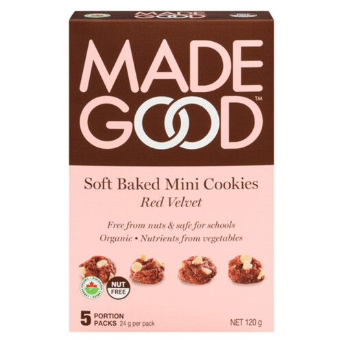 Made Good Soft Baked Mini Cookies Red Velvet 120 g