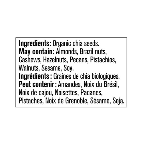 Prana Organic Ground Chia Seeds White 200 g