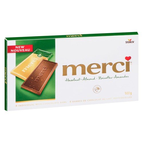 Merci Chocolate Bar Hazelnut Almond 100 g