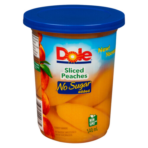 Dole No Sugar Added Sliced Peaches 540 ml