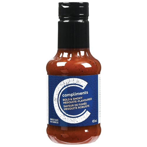 Compliments BBQ Sauce Bold Smoky Mesquite 425 ml