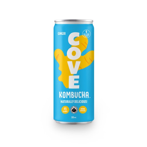 Cove Drinks Kombucha Ginger 355 ml (can)