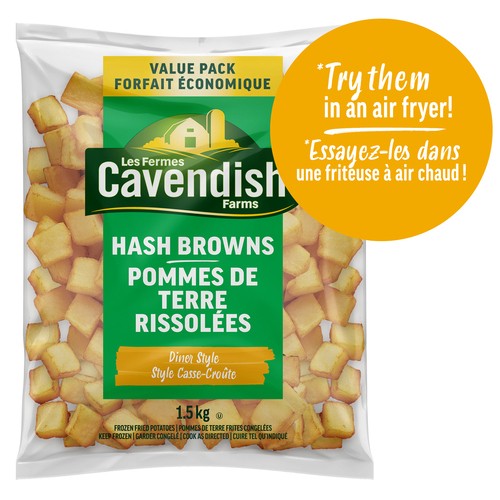 Cavendish Farms Diner Style Hash Browns Value Pack 1.5 kg