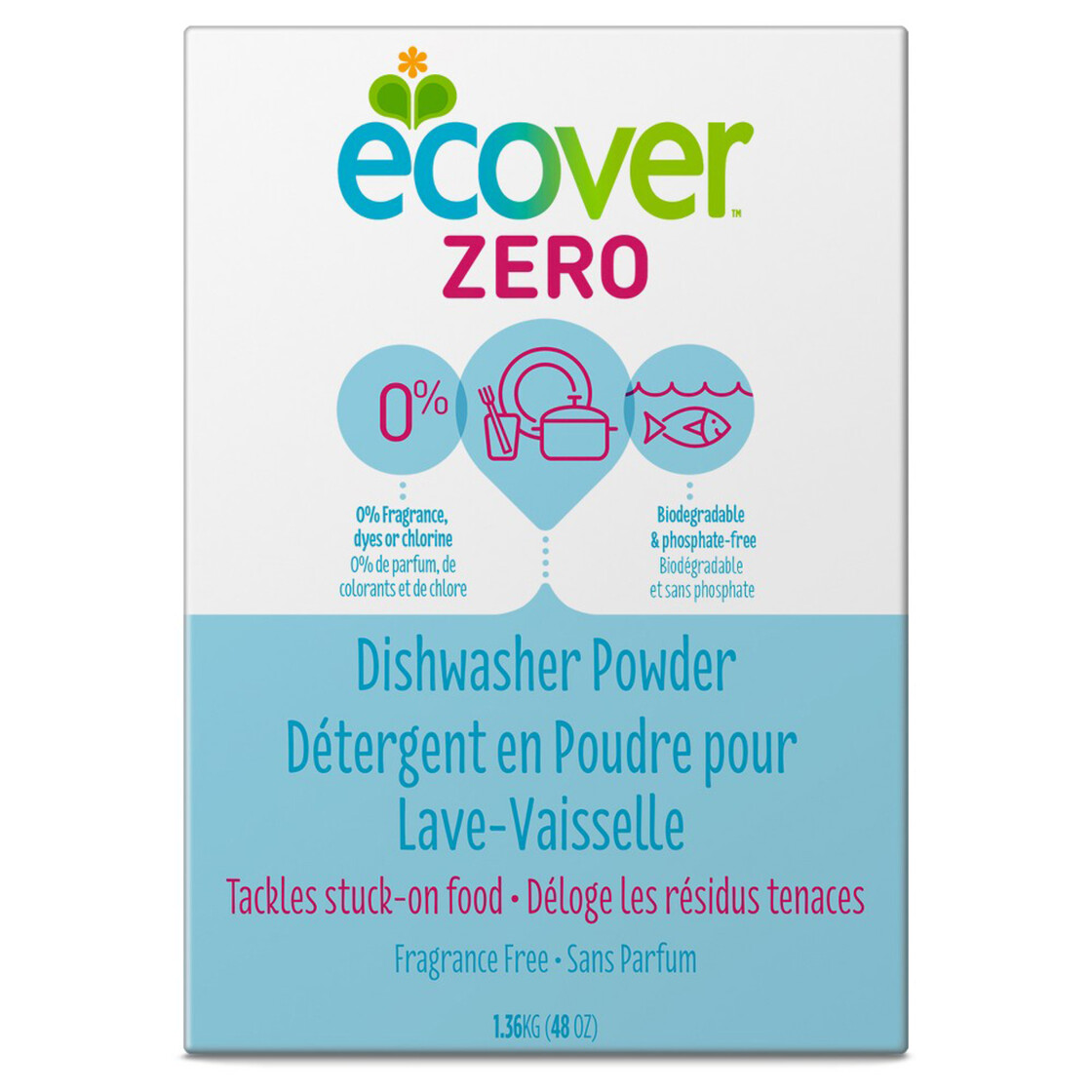 Ecover Dishwasher Powder Zero Voilà Online Groceries & Offers