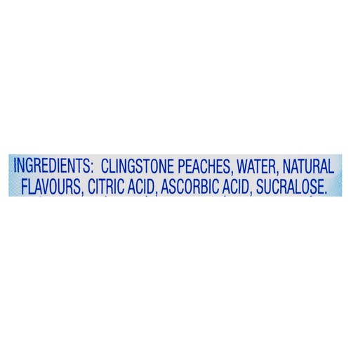 Dole In Water Fruits Bowls Diced Peaches  4 x 107 ml