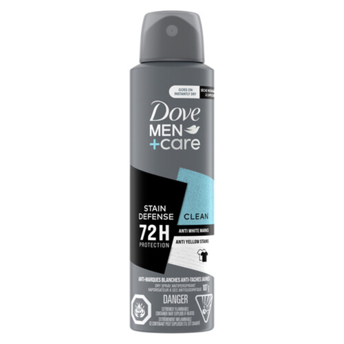 Dove Men +Care Dry Spray Antiperspirant Stain Defense Clean 107 g