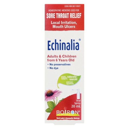 Boiron Echinalia Sore Throat Relief Oral Spray Homeopathic Medicine 20 ml
