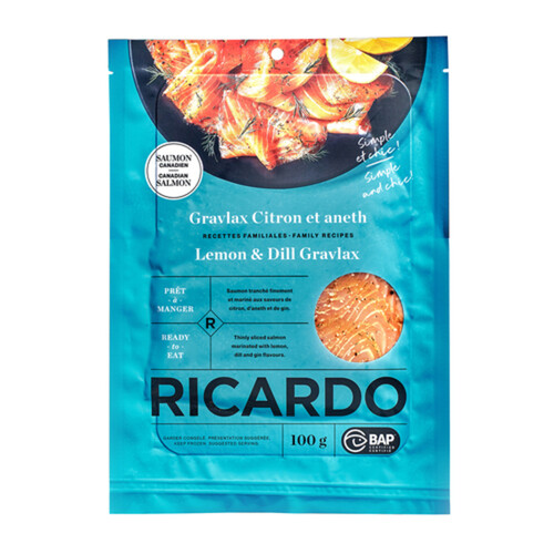 RICARDO Frozen Gravlax Lemon Dill 100 g