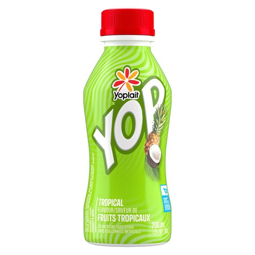 Yoplait Yop 1.5% Drinkable Yogurt Tropical 200 ml (bottle)