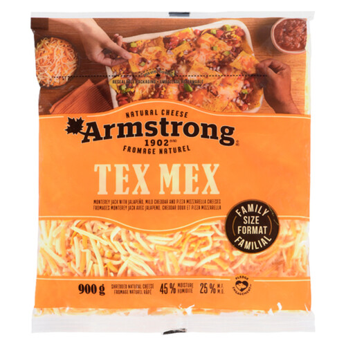 Armstrong Tex Mex Blend Cheese Shreds 900 g