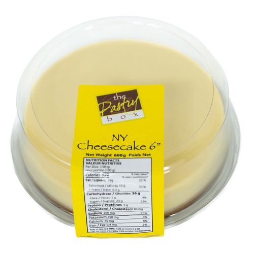 The Pastry Box Frozen Cheesecake 6-Inch Original NY 600 g