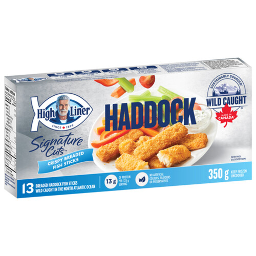 High Liner Frozen Crispy Haddock Fish Sticks Signature Cuts 350 g