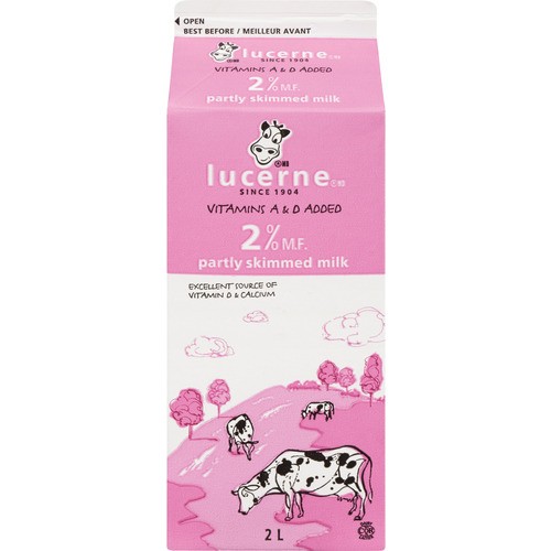 Lucerne 2% Partly Skimmed Milk  2 L