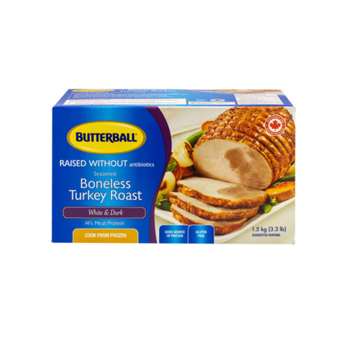 Butterball Frozen Turkey Roast Boneless Seasoned White & Dark 1.5 kg