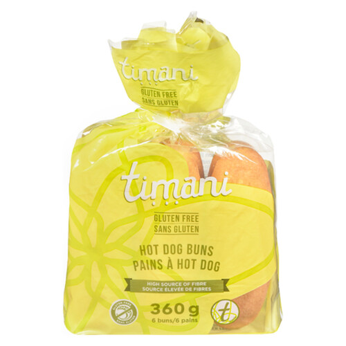 Timani Gluten-Free Hotdog Buns 360 g (frozen)