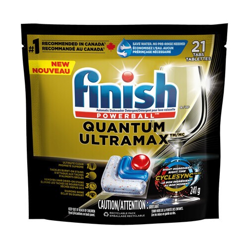 Finish Quantum UltraMAX Dish Cleaning Detergent 21 ea