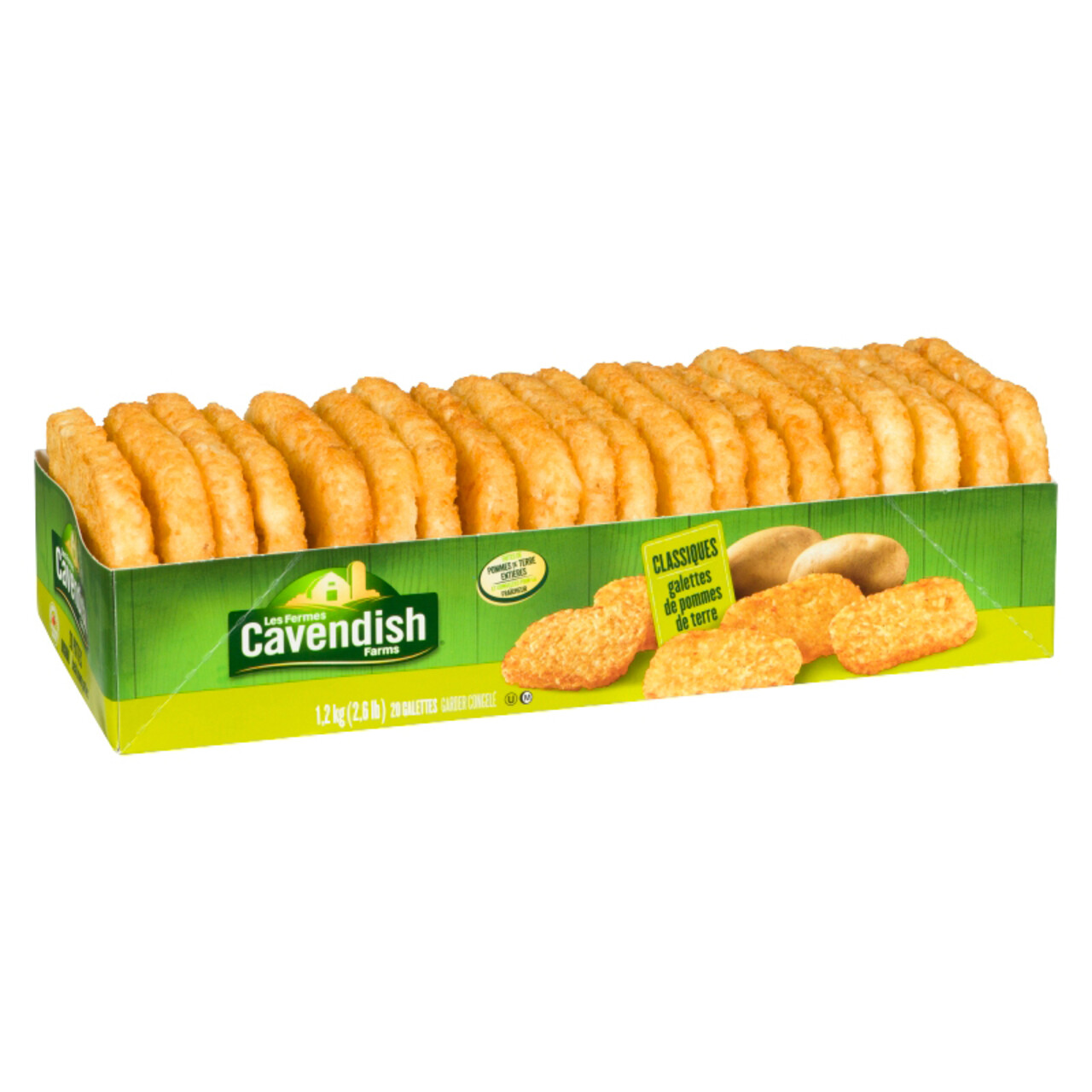 Cavendish Farms Hash Brown Patties Regular 20 Pack 1.2 kg (frozen) Voilà Online Groceries & Offers
