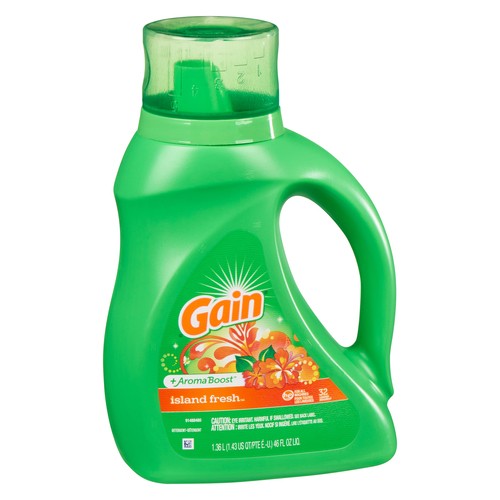Gain Liquid Laundry Detergent Aroma Boost Island Fresh 1.36 L
