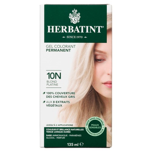 Herbatint Hair Color Gel 10N Platinum Blonde 120 ml