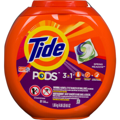 Tide Liquid Pods Laundry Detergent Spring Meadow 1.86 kg
