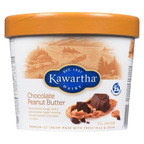 Kawatha Dairy Crème glacée au chocolat et au beurre d'arachide 1.5 L
