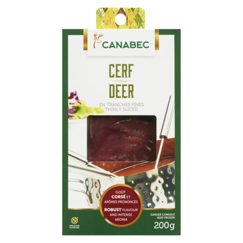 Gibiers Canabec Frozen Deer Meat Chinese Fondue 200 g