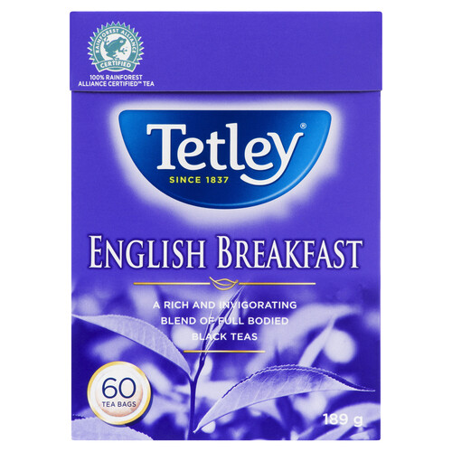 Tetley Tea English Breakfast 60 Tea Bags