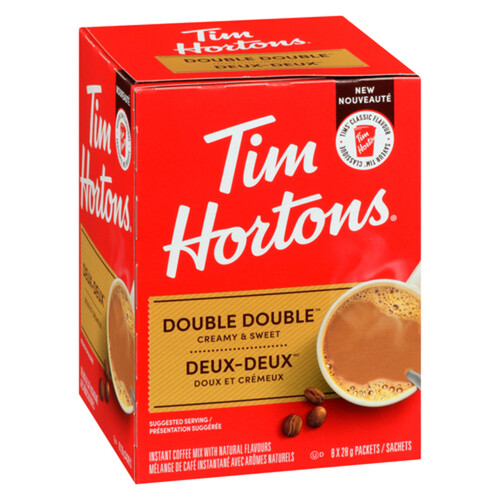 Tim Hortons Instant Coffee Mix Double Double 8 x 28 g 