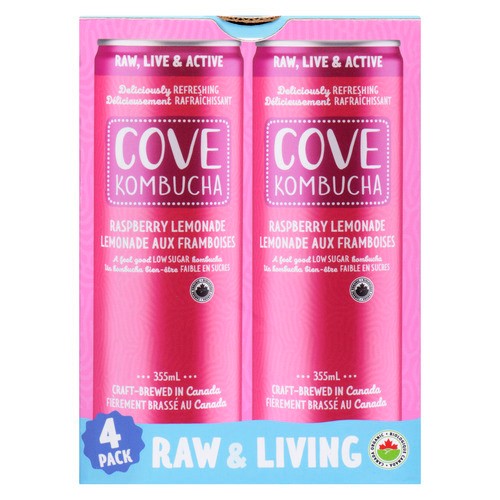 Cove Raspberry Lemonade Beverage 4 x 355 ml (cans)