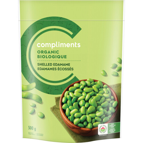 Compliments Organic Frozen Shelled Edamame 500 g