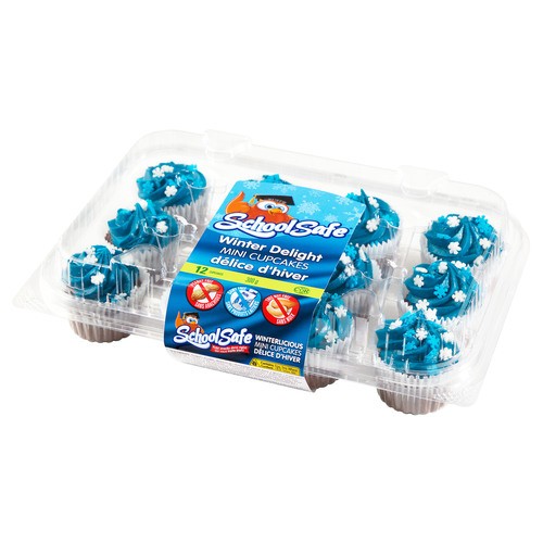 School Safe Mini Cupcakes Chocolate 300 g (frozen)