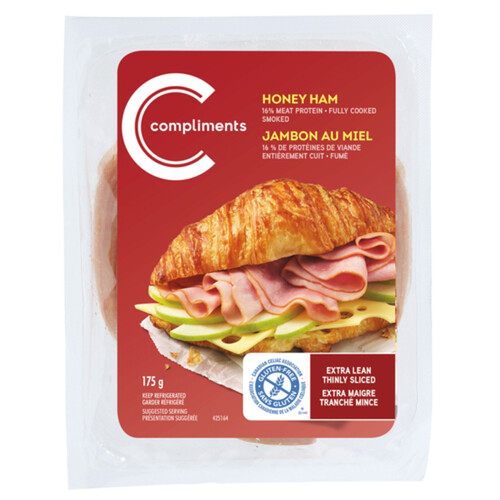 Compliments Sliced Meat Extra Lean Honey Ham 175 g