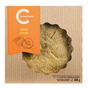 Compliments Pie Peach 8-Inch 680 g (frozen) - Voilà Online Groceries ...
