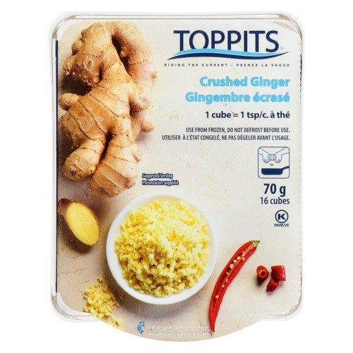 Toppits Frozen Crushed Ginger Cubes 70 g
