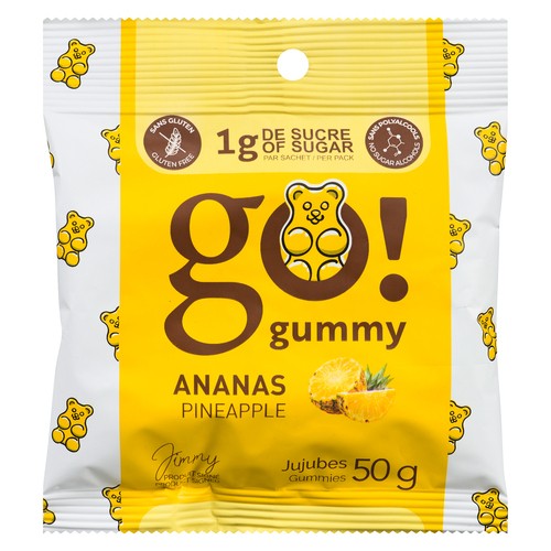 Jimmy Sevigny Go Gummy! Vitamins Gummies Pineapple 50 g