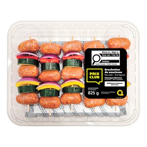 Prix Club Sausages kebabs With vegetable 5 x 165 g