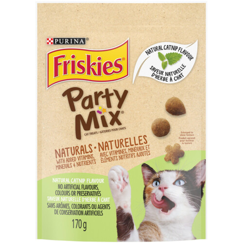 Friskies Party Mix Cat Treats  Naturals Natural Catnip Flavour  170 g