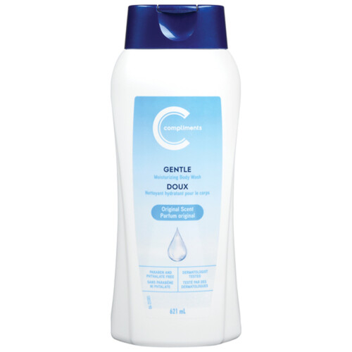 Compliments Gentle Moisturizing Body Wash Original Scent 621 ml