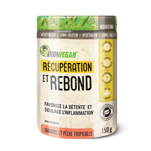 Iron Vegan Recovery Drink Tropical Mango Peach 150 g