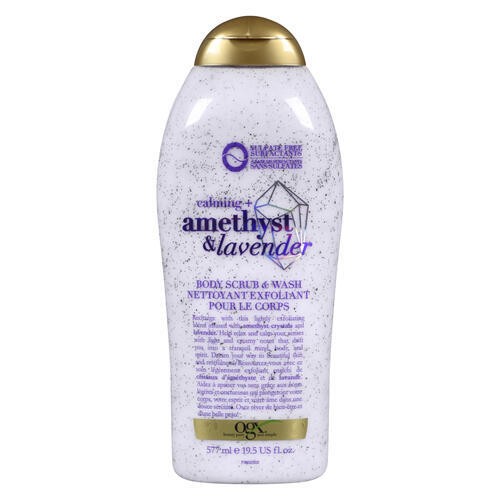 OGX Calming + Amethyst Body Scrub & Wash 577 ml