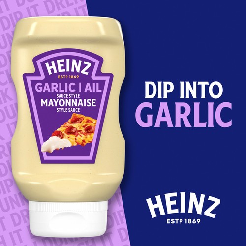 Heinz Mayonnaise Style Sauce Garlic 340 ml