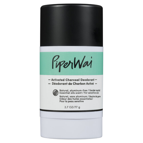 Piper Wai Natural Deodrant Stick Activated Charcoal 77 g