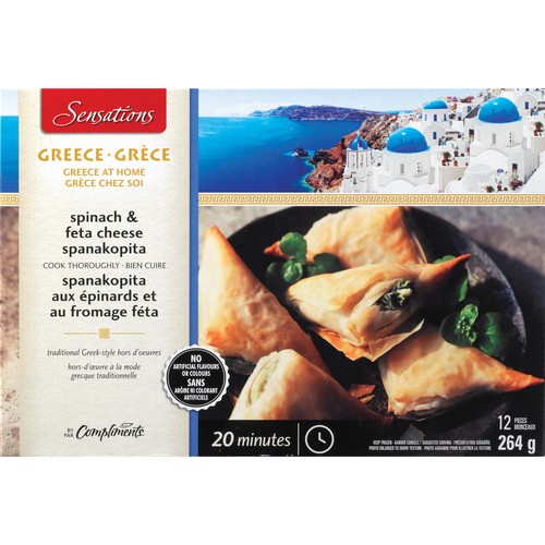 Sensations Frozen Spinach & Feta Spanakopita 264 g