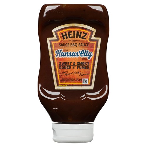Heinz BBQ Sauce Kansas City Style Sweet & Smoky 475 ml